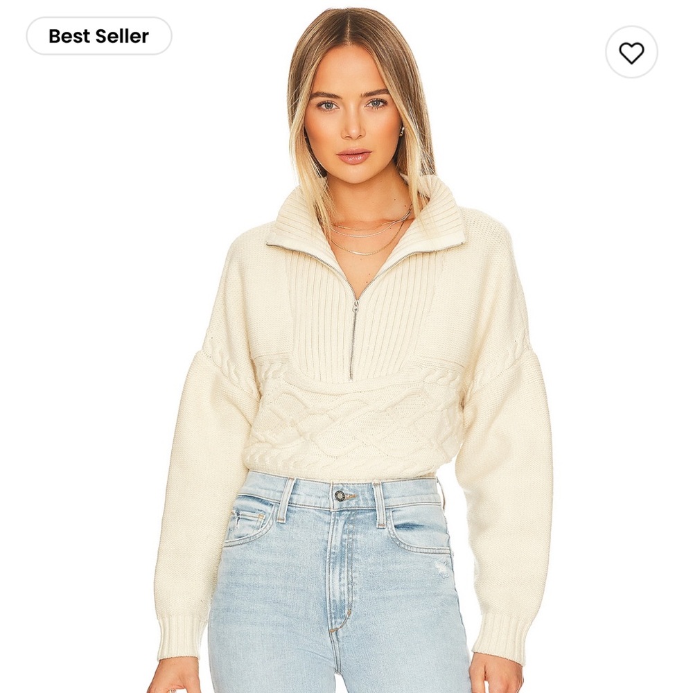 Central Park West cropped sweater - Small in Ivory